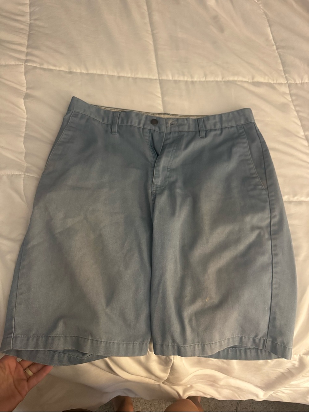 Volcom Light Blue Flat Front Men's Shorts